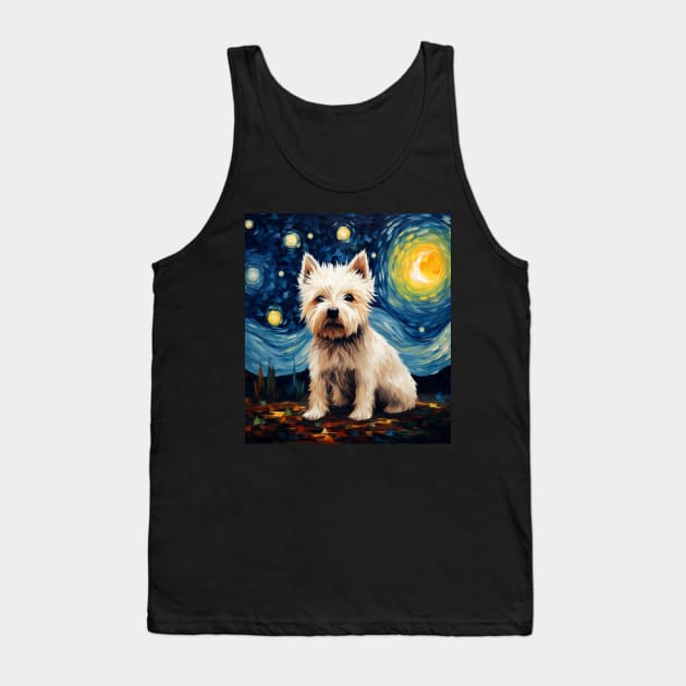 Gift for West Highland White Terrier owner (Painting) Tank Top by NatashaCuteShop